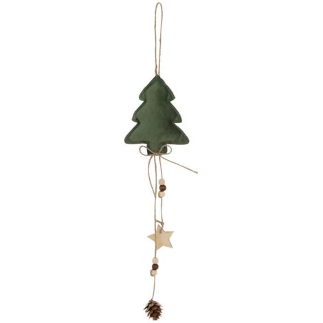 Abeto de terciopelo textil H.36cm verde - Feeric lights & christmas