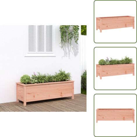 Abeto Douglas - vidaXL Arriate elevado de jardín madera abeto Douglas 119,5x40x39 cm - Decoración de jardín