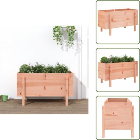 Abeto Douglas - vidaXL Arriate elevado jardín madera maciza abeto Douglas 101x50x57 cm - Jardín decorativo