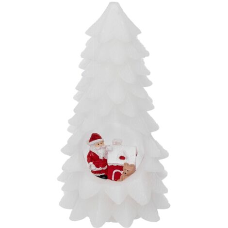 Abeto hueco con vela LED Colorama de Noël H20cm - Atmosphera créateur d'intérieur