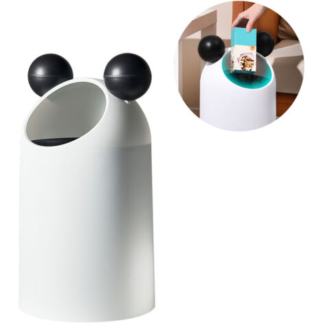 Abfalleimer + Abfalleimer mit schrägem Design + Kunststoffeimer mit großem Fassungsvermögen (ohne Deckel) für Büro, Küche, Badezimmer