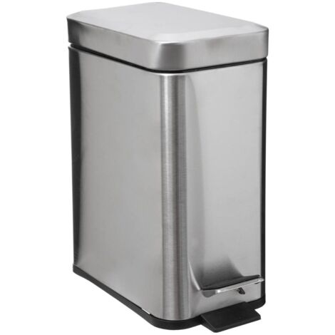 Abfalleimer, rechteckig, 5 l, matt, Taupe  - 5five Simple Smart