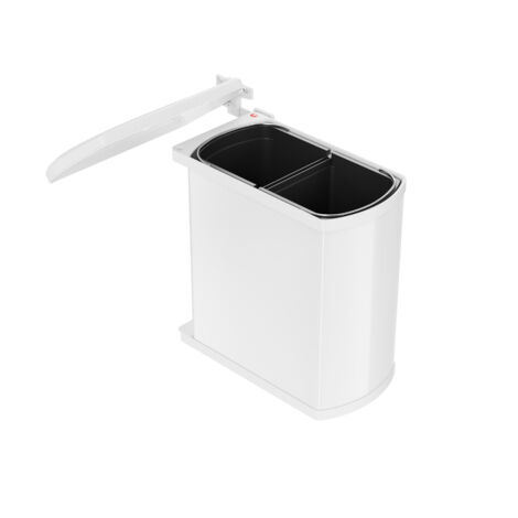 Abfallsammler Duo 8 L/8 L weiß Hailo 3416001