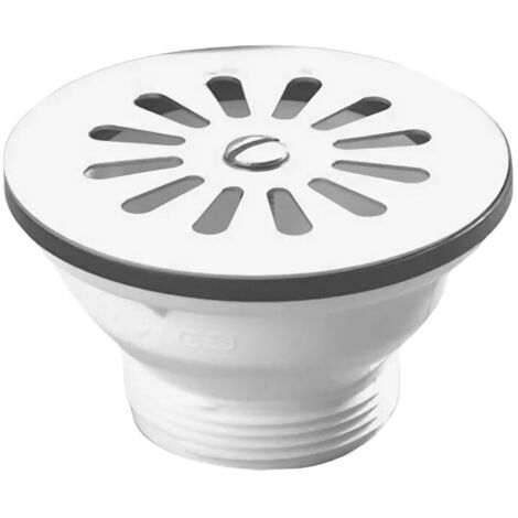 Abfluss für Spülbecken aus Steingut PVC mit Gitter - 0204005
