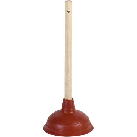 Abflussreiniger 46cm Ø14cm mit Holzstiel