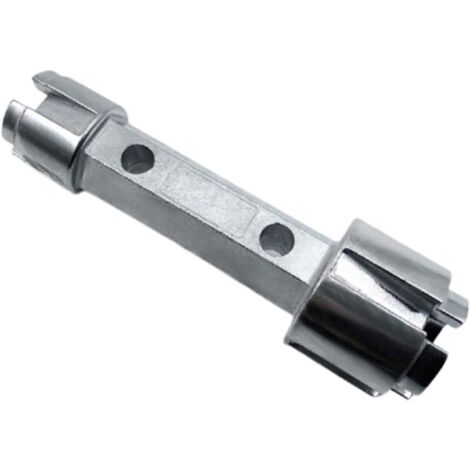 Abflussreiniger und Ratschenschlüssel aus Aluminiumlegierung. Abflussschlüssel-Set für Badewannen- und Duschabflüsse. 5 cm