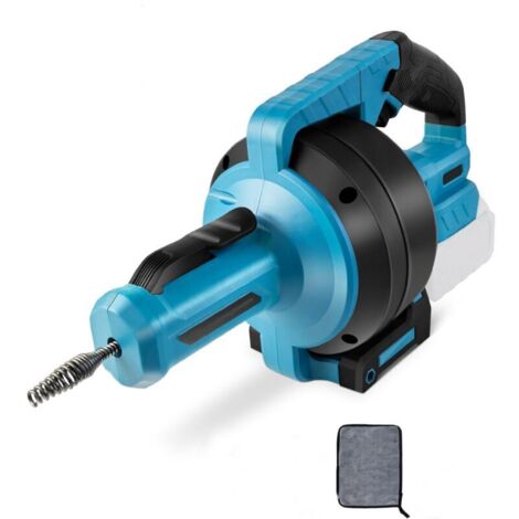 Abflussspirale, geeignet für Rohre von 19–50 mm Durchmesser, Abflussreiniger für Abwasserkanäle, Lieferung ohne Akku und Ladegerät