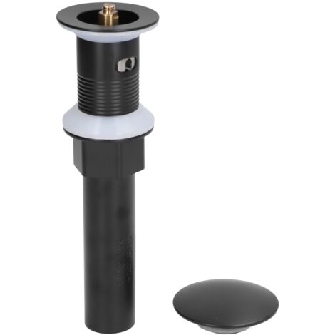 Abflussstopfen aus Kupfer und Edelstahl – Verstopfungsfrei, einfache Installation, passend für Standard-US-Abflüsse (Löcher mit 9,4–4,6 cm Durchmesser), langlebiges Material, mattschwarz, Bad- und Küc