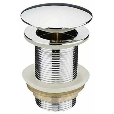 Abflussstopfen für Waschbecken ohne Überlauf – Durchmesser 62 mm, Gewinde G1 1/4