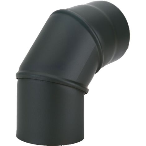 Abgasbogen für Pelletofen Ø 80 90° 3-teilig