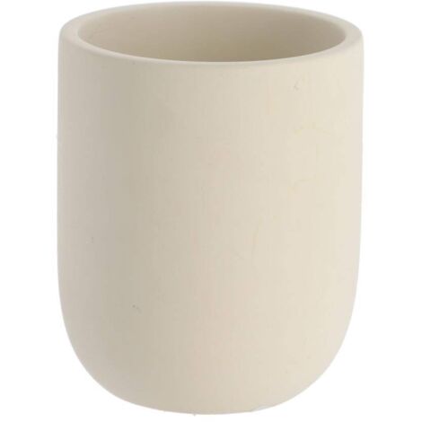 Abgerundeter zementbecher in rohform - beige - Tendance