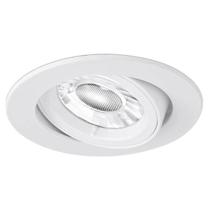 AL-10280 Round recessed spotlight 1/4 turn fte tilting Ø50mm GU5.3 - White - ABI