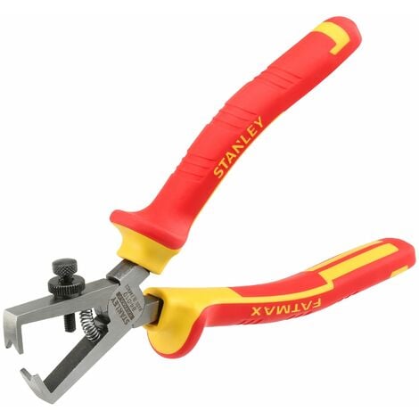 Abisolierzange - 170 mm - 1000V isoliert - Verchromter und rostfreier Kopf - STANLEY, 0-84-010