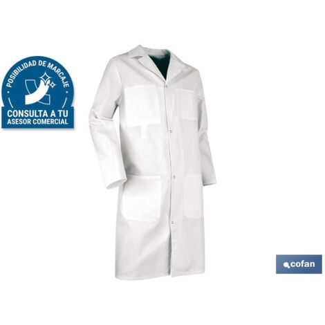 Abito bianco tavolozza 100% cotone T-XS