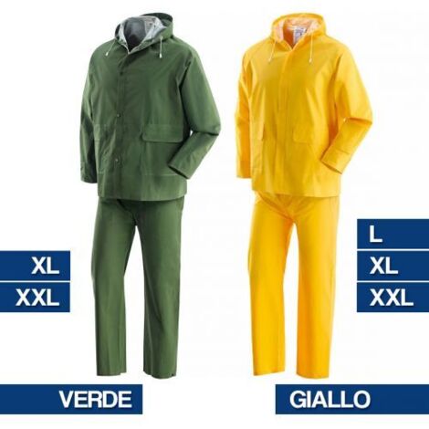 Abito Completo Lavoro Impermeabile Giacca Pantalone Tg L - Fraschetti