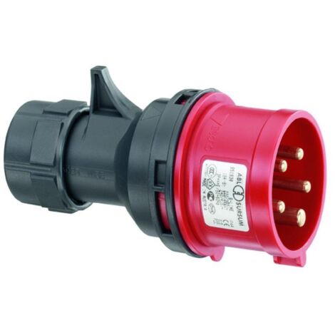 ABL SURSUM CEE Stecker, IP44, 32A, 5-polig, 400V, 6h, rot 6h 400V IP44