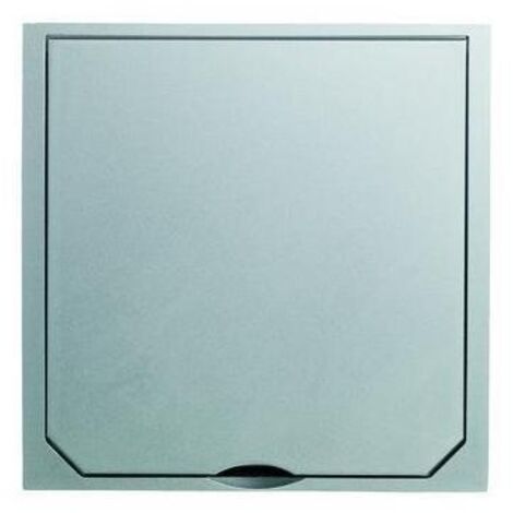 Abl-Sursum Steckdose grau, mattes Edelstahl-Finish