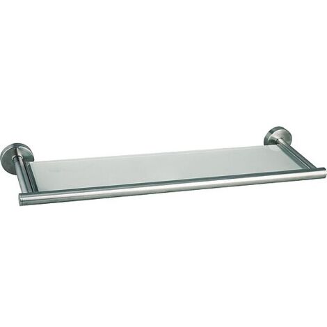 Ablagekonsole Axial, 535 mm, Edelstahl matt