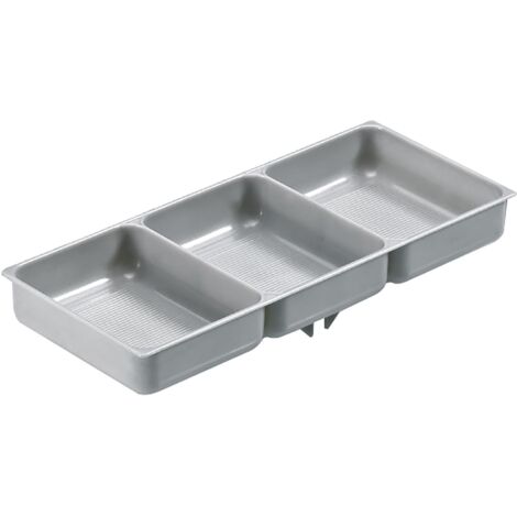 Ablageschale für Hosenhalter Amari grau BxHxT 243x37x107 mm