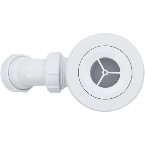 45/° Ablaufbogen Ablaufgarnitur Typ B f/ür Duschtassen mit 90mm Ablaufloch