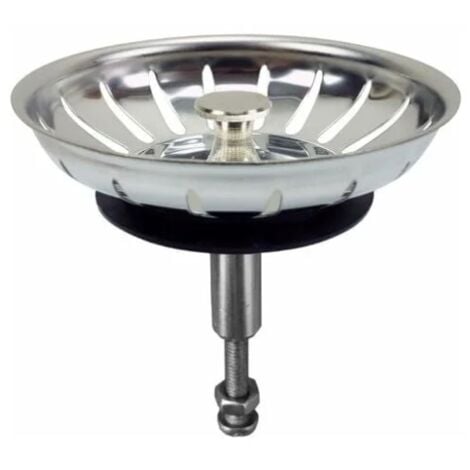 ANDERE Ablaufgarnitur für die Spüle- Küchenspüle, Spülenablauf Edelstahl poliert, Siebkorbventil Körbchenventil, höhenverstellbar