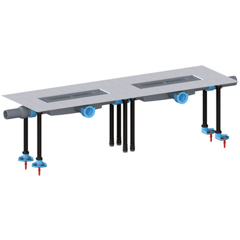 Ablaufkörper In Floor Duo, horizontal, flach, 2x DN40