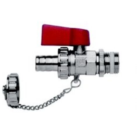 ABLAUFKUGELHAHN MIT SCHLAUCHENDE MIT STOPFEN 1/2'' EG OUTER' - H/ZW-62-015