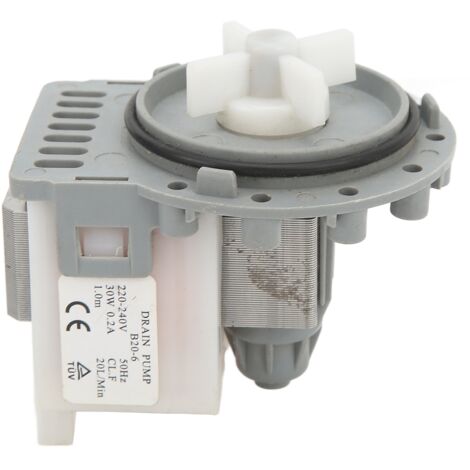 Ablaufpumpe für Waschmaschinen, 30 W, 20 l/min Fördermenge, hohe Leistung, 220–240 V Wechselstrom, Ersatzteil für Waschmaschinen