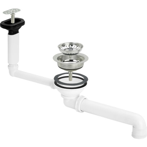 Ablaufventilset 7139.153 in Kunststoff weiss