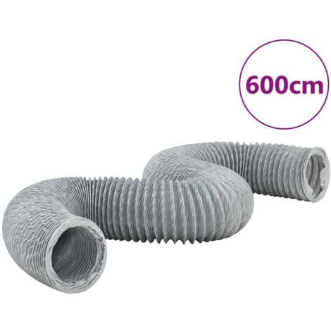 NAVESO Abluftschlauch 150mm Schwarz 6m - Flexibler Lüftungsschlauch Für Trockner & Klimaanlagen