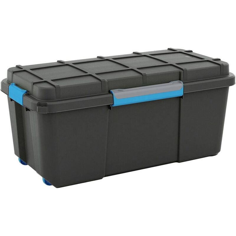ABM - kis 241507 Boîte de rangement Scubba empilable (l x h x p) 780 x 350 x 395 mm gris-bleu, noir 1 pc(s)