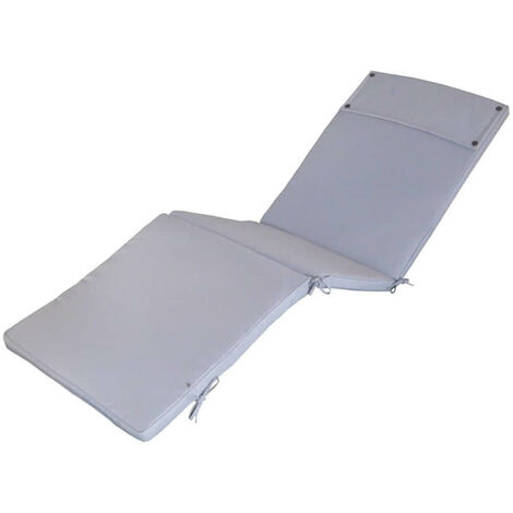 Abnehmbar und wasserdichtes Polyesterkissen 194.5 x 59 cm für Bett - Grey