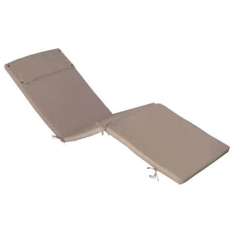 Abnehmbar und wasserdichtes Polyesterkissen 194.5 x 59 cm für Bett - Tan
