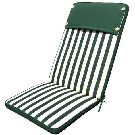 Abnehmbar und wasserdichtes Polyesterkissen mit Rückenlehne 113x49 cm - DarkOliveGreen