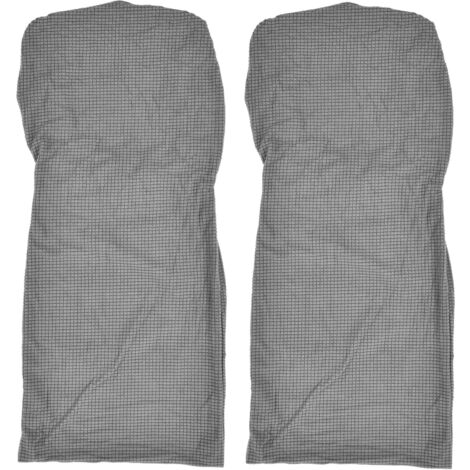 abnehmbare Polyester-Sitzbezüge für Küchen-, Esszimmer- und Schlafzimmerstühle – Grau