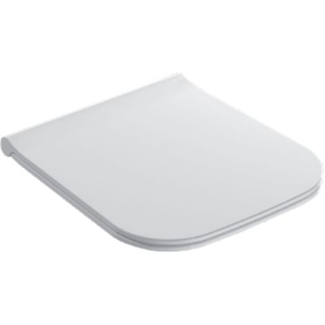 Abnehmbarer Duroplast-Toilettensitz 41,5 x 36,9 cm Globo Stone ST024  Verlangsamte - Weiß - Globo BI