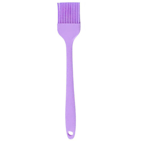 Abnehmbarer, hitzebeständiger Backpinsel aus lebensmittelechtem Silikon – ideal für Gebäck, Grillgerichte, Saucen und Butter (Helllila)