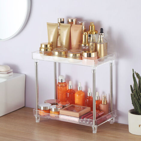 Abnehmbarer Kosmetik-Organizer – Aufbewahrungsbox aus Acryl für Badezimmer und Toilette