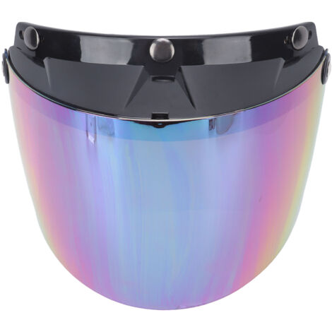 Abnehmbares Anti-UV-Motorradhelmvisier mit verstellbarem Metallknopf und Blendschutz