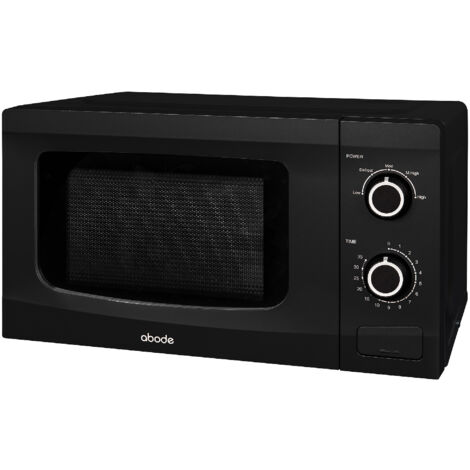 Abode Black Microwave 700W 20L Manual AMM2001B