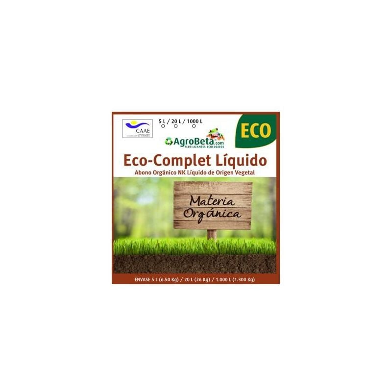 

Abono ecológico materia orgánica 1 L - Agrobeta