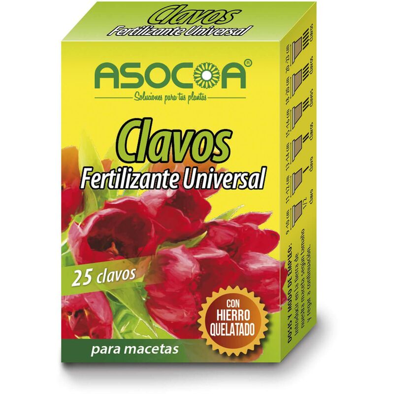 

Abono Clavos Universal 25 clavos - Asocoa