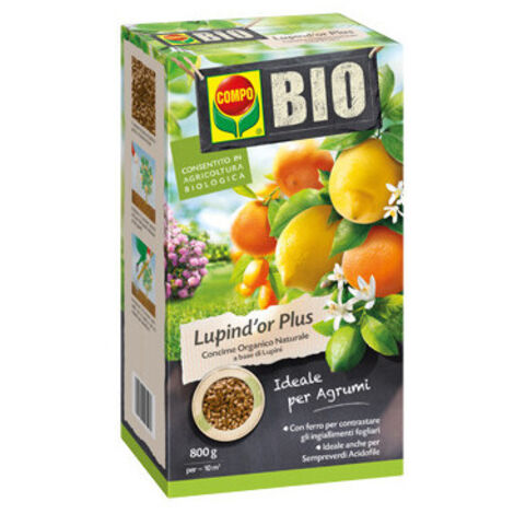 Abono Compo Blu Lupin d'Or Plus 800 g – Nutriente orgánico para cítricos y plantas acidófilas