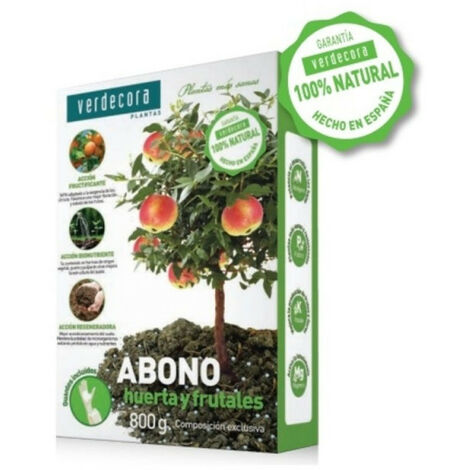 ABONO GRANULADO HUERTO Y FRUTALES 800GR VERDECORA
