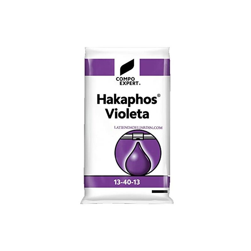 

Abono Hakaphos violeta 13-40-13, saco 25 Kg, para cuaje de la flor en árbol