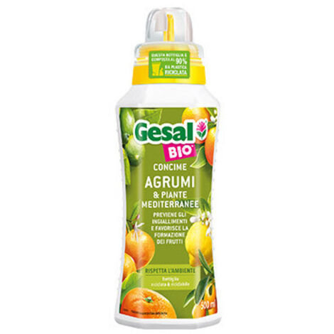 Abono líquido Gesal Bio Cítricos 500 ml – Nutriente natural para plantas mediterráneas