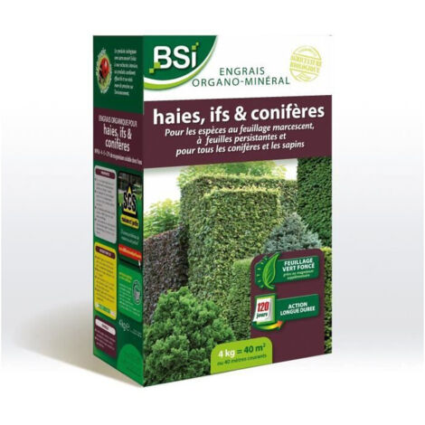 Abono orgánico BSI Hedge / Yew / Conifer 4 Kg