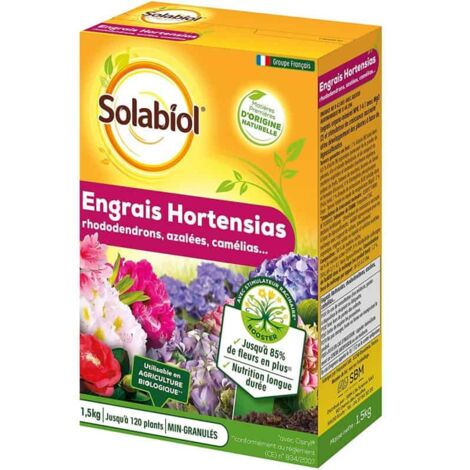 Abono orgánico Hortensia Rododendro Solabiol SORHOY15 1,5 KG