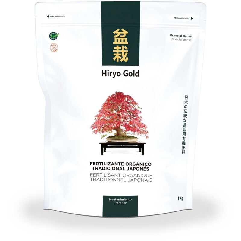 

Abono orgánico bonsái HIRYO-GOLD - Mantenimiento 350 gr