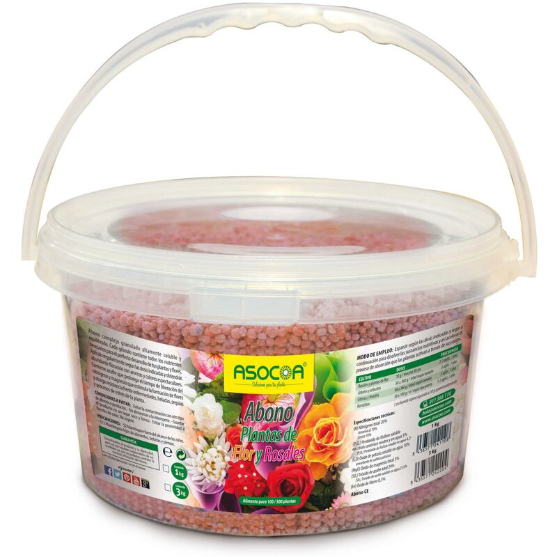 

Abono Plantas de Flor y Rosales 1 kg - Asocoa